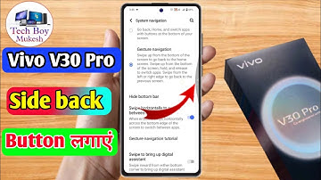 vivo v30 pro side back button, vivo v30 pro side back setting