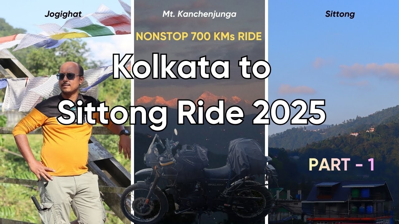 Kolkata - Sittong NONSTOP Ride! কৃষ্ণনগরে একি হুলুস্থূল কাণ্ড! Pinetree Homestay | Bike Kharap holo!