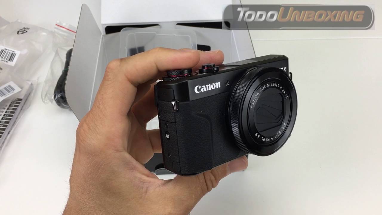 Unboxing Canon G7X mark II en español.