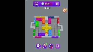 Block mania color jam level 870 - used free video to complete