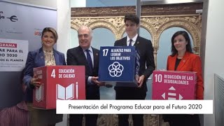 Presentación del Programa Educar para el Futuro 2020 · Fundación Ibercaja