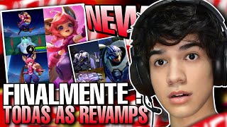 Reagindo A Todas As Revamps Que Estao Chegando Mobile Legends