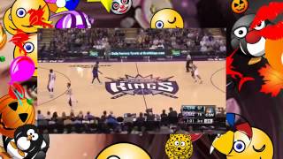 Derrick Williams Posterizes Bismack Biyombo   Hornets vs Kings   March 20, 2015   NBA 2014 15 Seaso