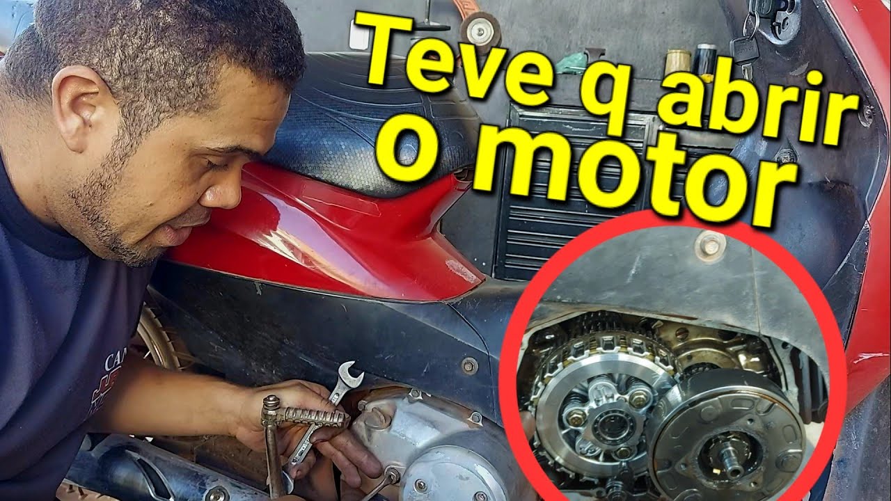 Biz quando baixa a marcha dá tranco e morre precisou abrir o motor pra resolver