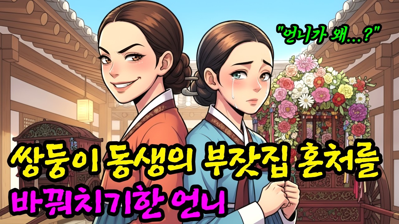 착한 동생의 부잣집 혼처를 빼앗고 가난한 집으로 시집보낸 쌍둥이 언니의 최후ㅣ야담ㅣ오디오북ㅣ시집ㅣ시댁ㅣ시니어ㅣ조선야담ㅣ수면동화ㅣ남편
