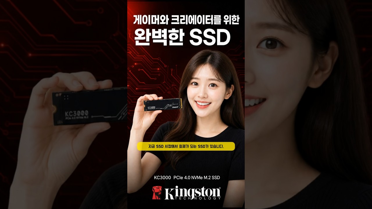 킹스톤 KC3000 M.2 NVMe 512G, 1TB, 2TB, 4TB 제작 영상 미리보기