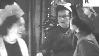 1950s Family Christmas Dinner, Turkey, UK Home Movies, Archive Footage
