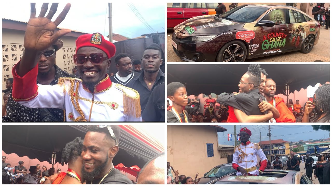 Kwadwo Nkansah lilwin, Ypee And all Kumawood Stars Storms Kweku Flick Fathers funeral to Console him