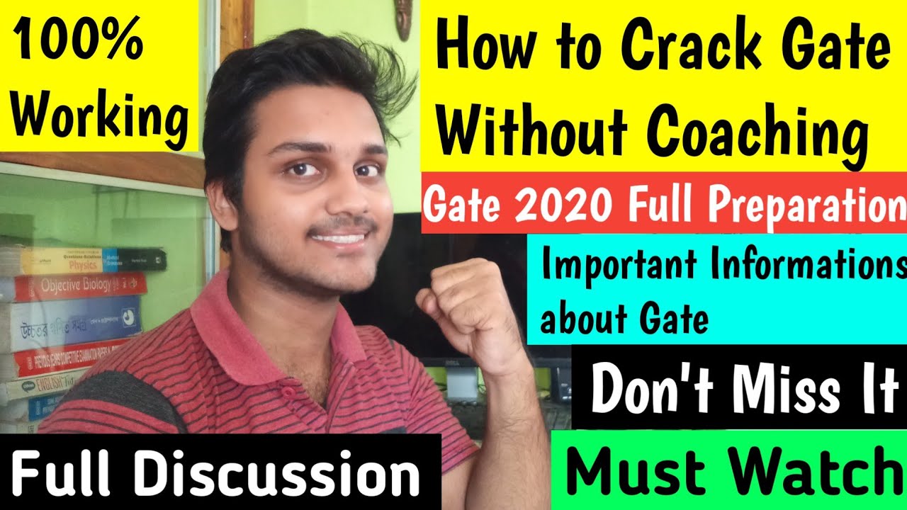 how to crack gate exam without any coaching |gate 2020|how to prepare for gate exam