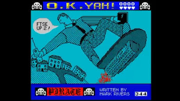 O.k . Yah! [pirate, mark rivers, 1988] ZX Spectrum - Gameplay