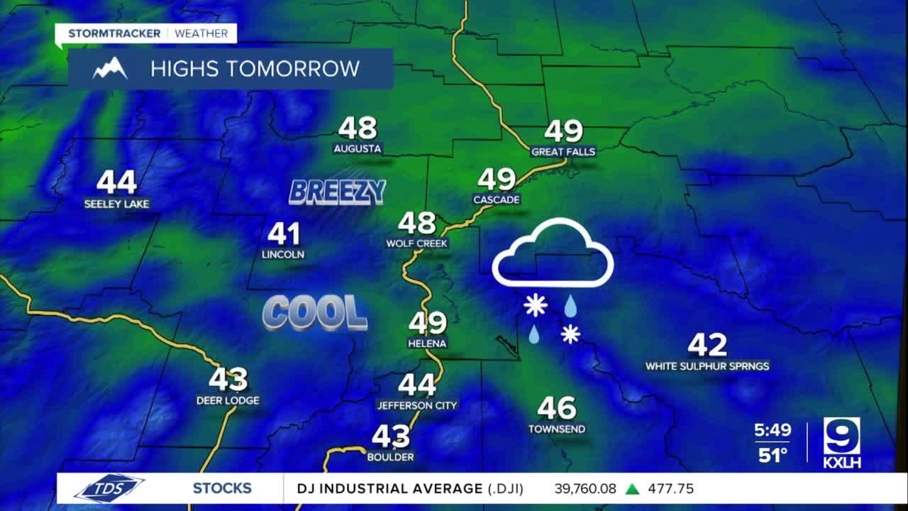 Rain and snow showers likely on Thursday - YouTube