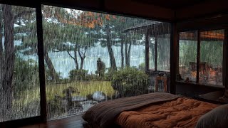 River Side Garden Path Rain Sounds for Sleeping | Soft Reverb, No Thunder screenshot 4