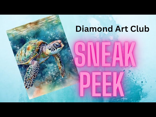 Diamond Art Club SNEAK PEEK - Turtle - YouTube