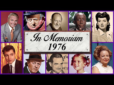 In Memoriam 1976: Famous Faces We Lost in 1976