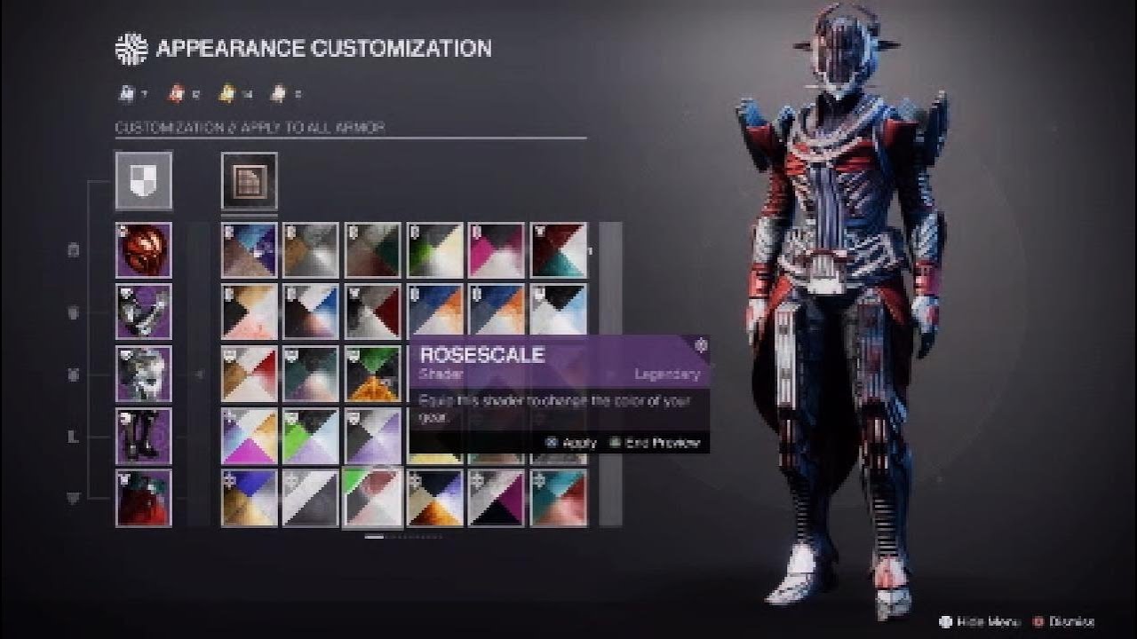 Titan Raid Armour + Rosescale Shader