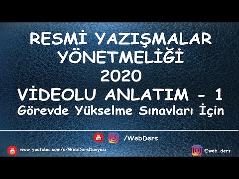 Video: Yazışma Için Nereye Başvurulur