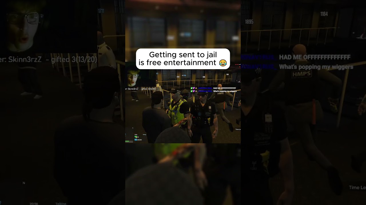 GTA RP Funny moments in jail police