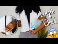 LENGTH CHECK ‼️ | BEFORE TWO MONTH NATURL HAIR GORWTH CHALLENGE 😱