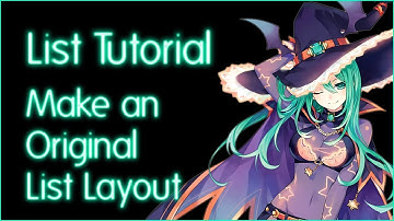 How to make an original CSS list layout (MyAnimeList tutorial)