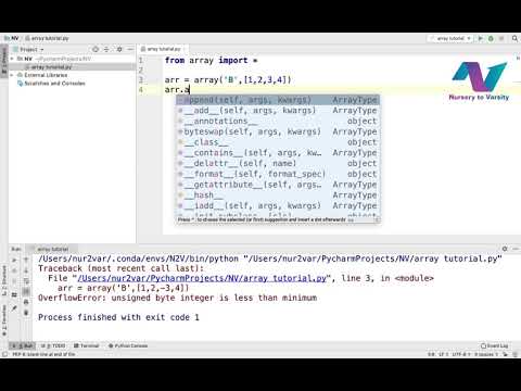 Array in Python | Functions of Array | Interactive Learning | Learn Python | Free Online Course