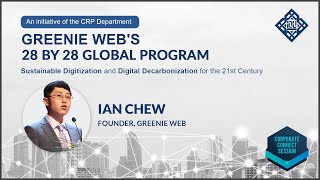 Sustainable Digitization and Digital Decarbonization | Ian Chew | Greenie Web | COP 28