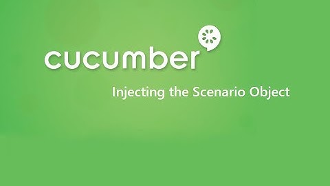 16. Cucumber Framework || BDD || Injecting the Scenario Object.