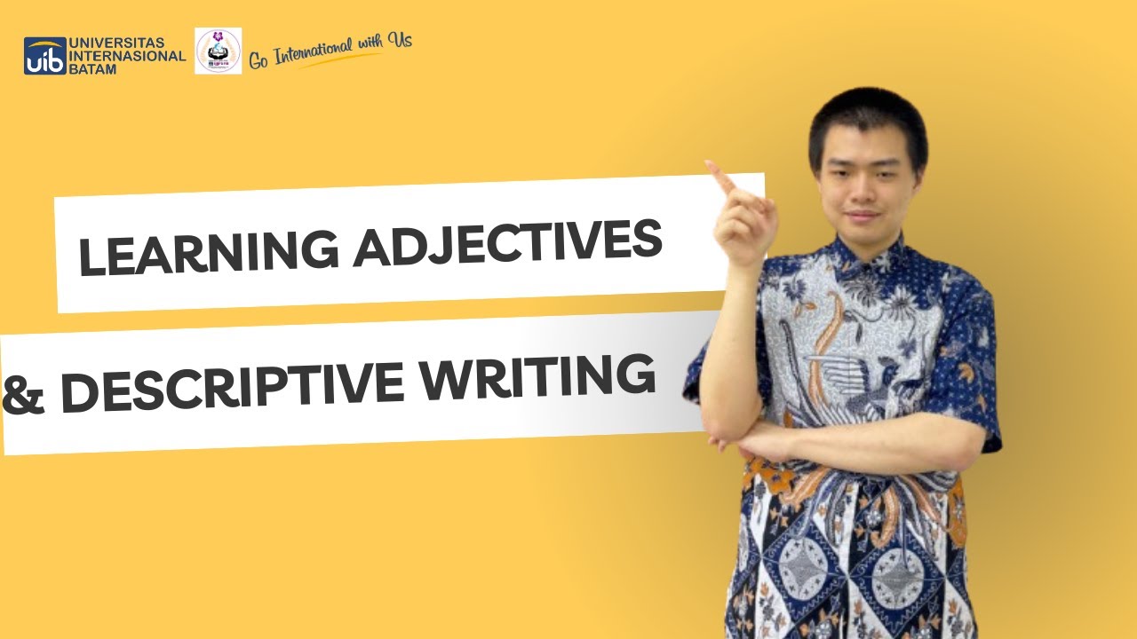 Learning Adjectives & Descriptive Writing 🌴| English Learning Video for Tourism