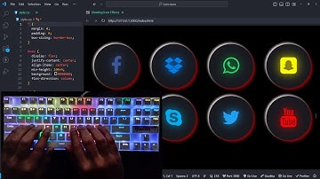ASMR Coding⚡️social media glowing Icons Effects⚡️No Talking