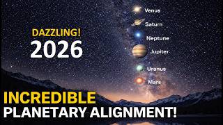 Rare Six Planets Alignment of 2026 | Venus, Saturn, Neptune, Jupiter, Uranus, and Mars Lining up