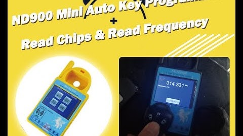 ND900 Mini Read Chips + Read Frequency via Hua Shi Locksmith