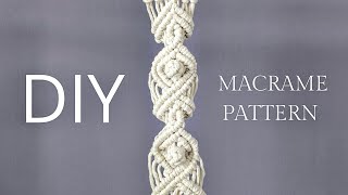 DIY Macrame Tutorial: New Intermediate Pattern | Double Half Hitch & Berry Knot