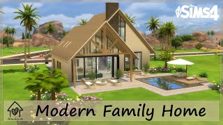 MODERN FAMILY HOME | Sims 4 | Stop Motion Build + CC links