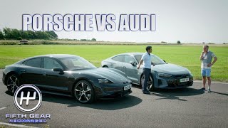 Porsche Taycan Turbo vs Audi RS etron GT RS: The COMPLETE Challenge | Fifth Gear