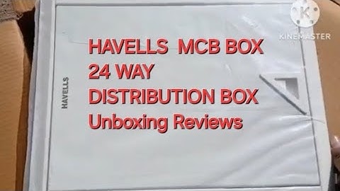 | HAVELLS MCB BOX||24 WAY DISTRIBUTION BOX| 24 way MCB box unboxing#wiring​​#house​#havells​#mcbbox​