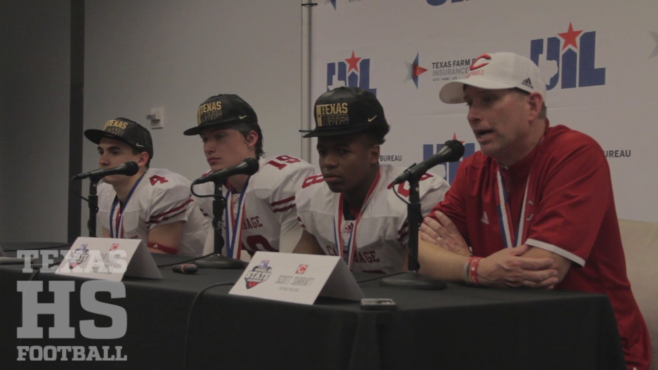 Coach Scott Surratt Carthage Postgame Press Conference Highlights -- 4A DI  Champs - YouTube