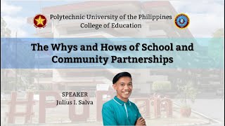TCSCOL — LESSON 6: The Whys and How's of School and Community Partnership