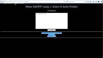 Mass Xampp Lang + ZoneH Auto Poster