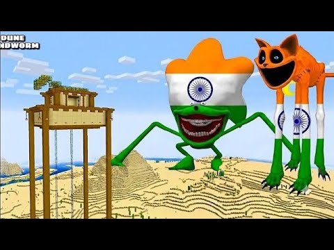 i Found Scary 🇮🇳 INDIAN CATNAP 😱 And 🇮🇳 INDIAN SONIC in Minecraft | Minecraft Lunar Moon |
