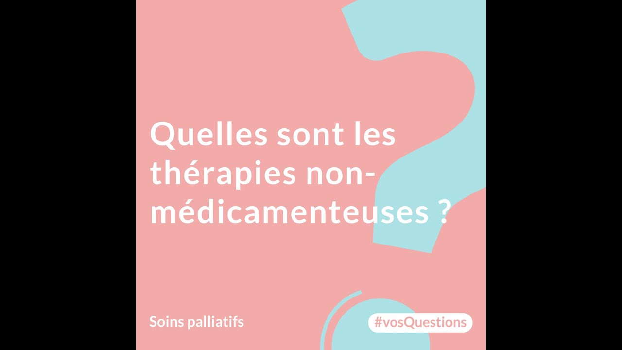 Quelles sont les thérapies non-médicamenteuses ?