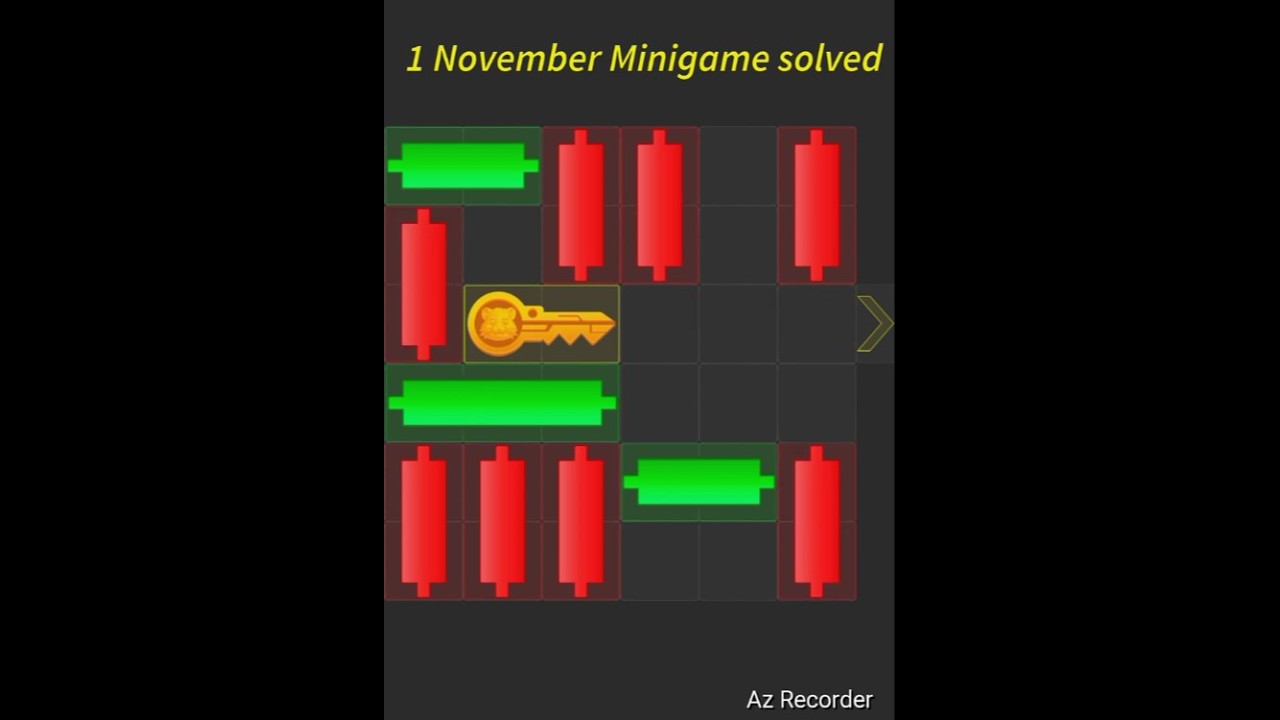 1 November Mini Game 100% Easily Solved Today | Hamster Kombat Mini Game