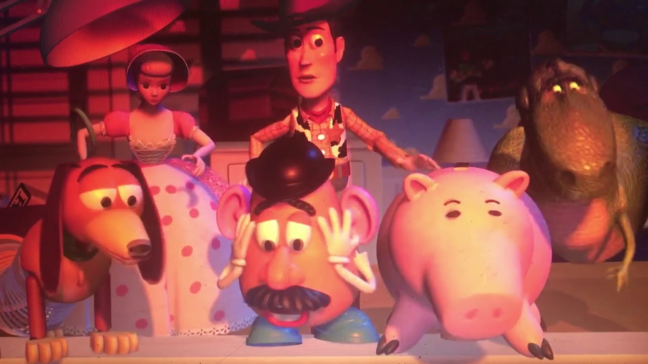 Toy Story clip Woody accidentally throw buzz out YouTube