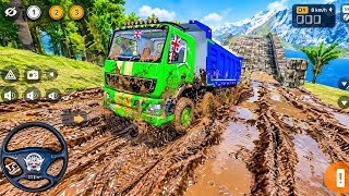 HEAVY 12 WHEELS BHARAT BENZ TRUCK IN EXTREMELY OFF-ROAD | BUS SIMULATOR INDONESIA screenshot 3