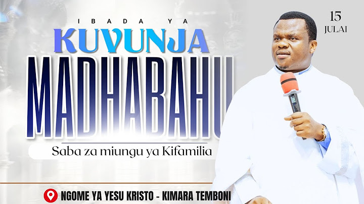 🔴#LIVE :[15.07.2025] - (SWAHILI) HATARI YA MADHABAHU SABA ZA KIUKOO - KUHANI MUSA