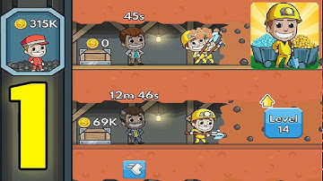 Idle Miner Tycoon Gameplay: Part 1 - My First Mine! - Walkthrough - GPV247