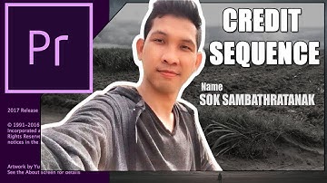How to Create a Credit or intro sequence in Premiere Pro CC Tutorial | Freelife -Topic