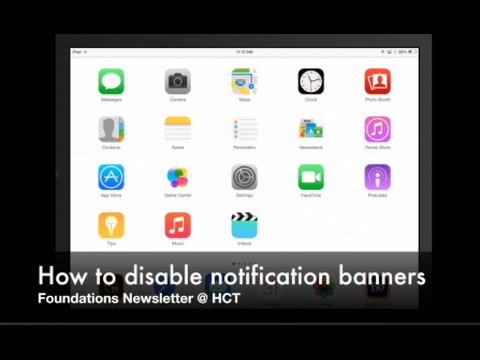 How to disable notification banners