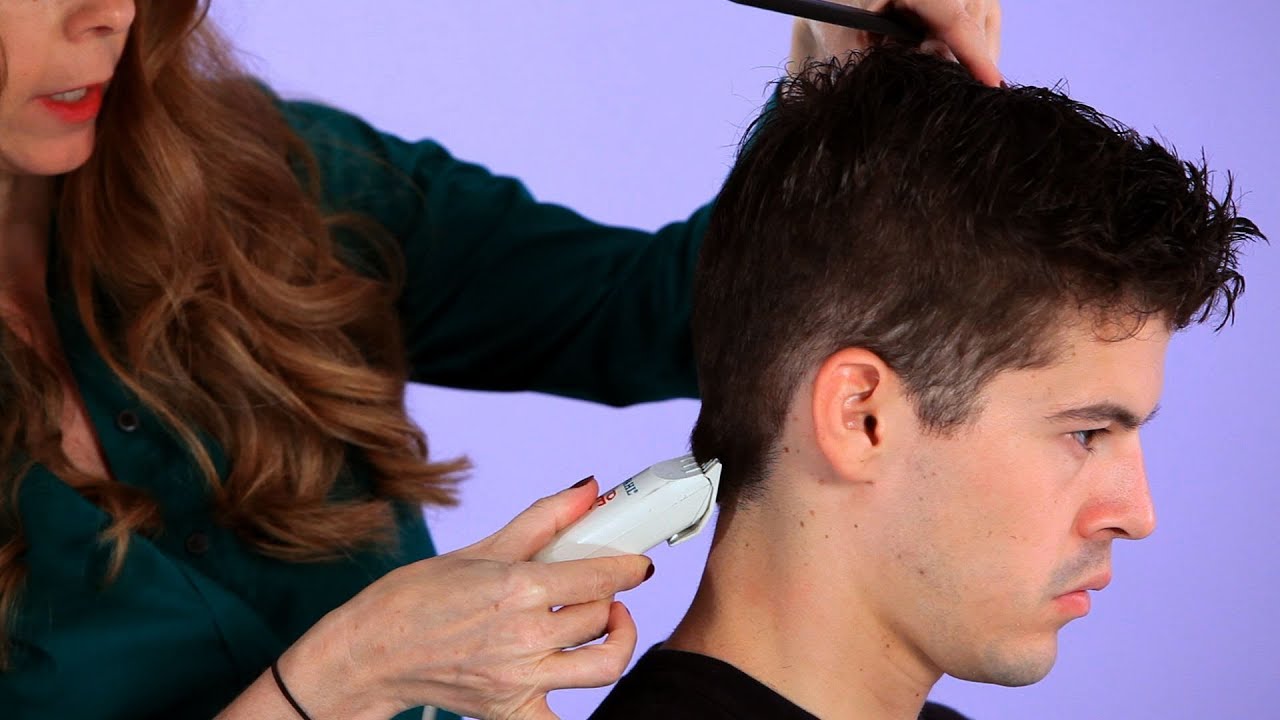 how to cut your man's hair with scissors