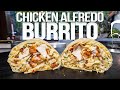 THE BEST CHICKEN BURRITO I'VE EVER MADE (ALFREDO...WOW!)  | SAM THE COOKING GUY