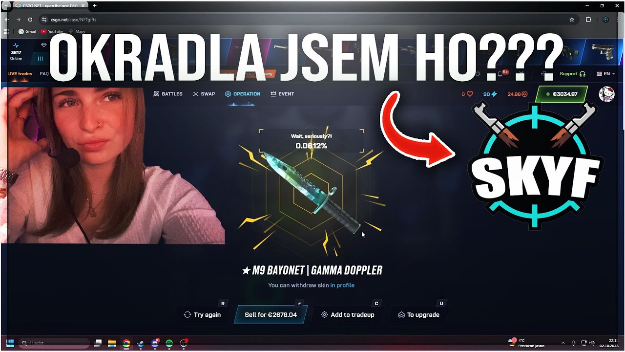 OKRADLA jsem SKYFA o VŠECHNY jeho skiny?!