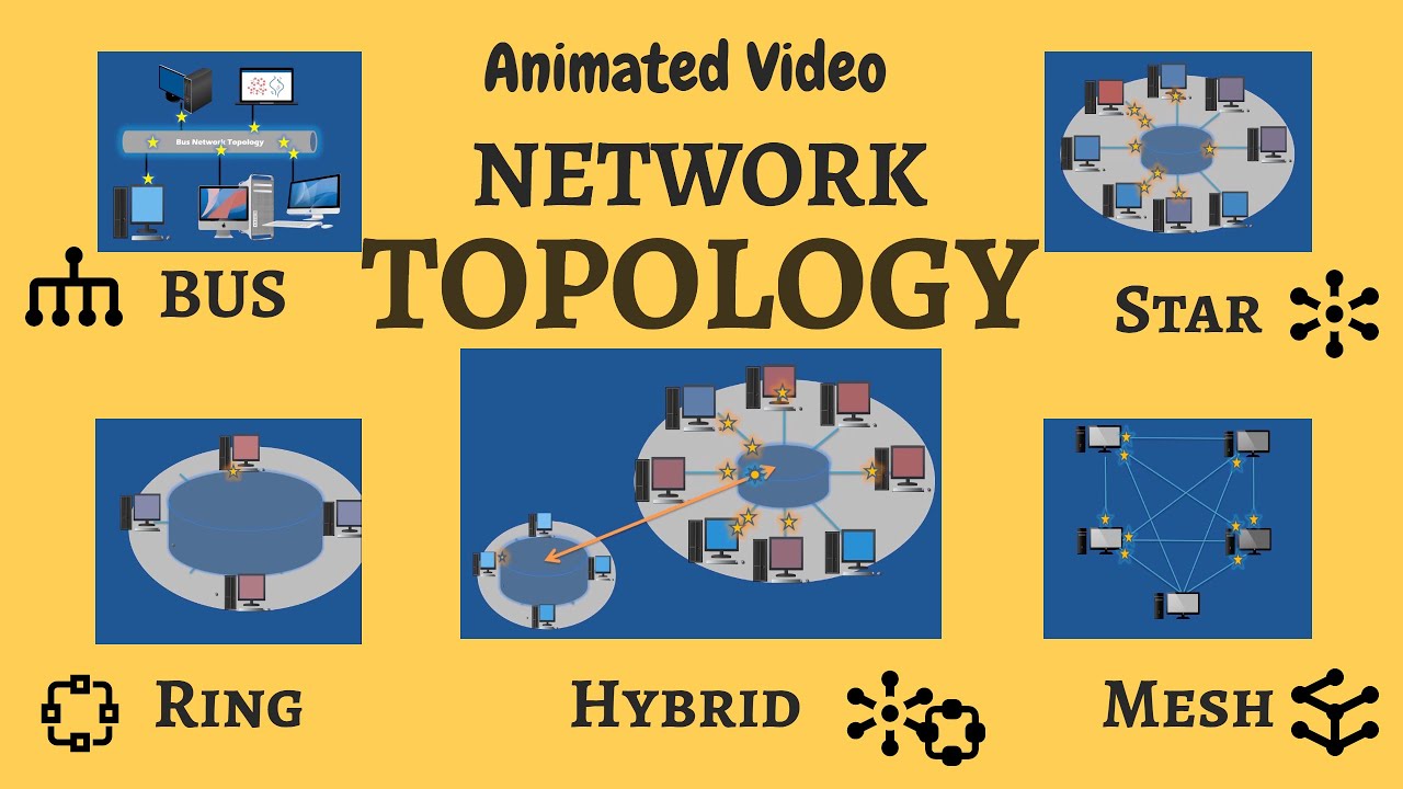 Computer Network Topology Animation Videos (Star, Bus, Ring, Mesh, Hybrid  Topologies) - YouTube